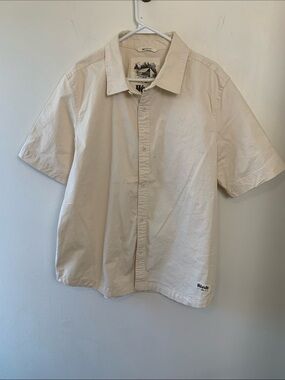 Heritage Woods Short Sleeve Button-Up Off White, Durable, Quality Construction